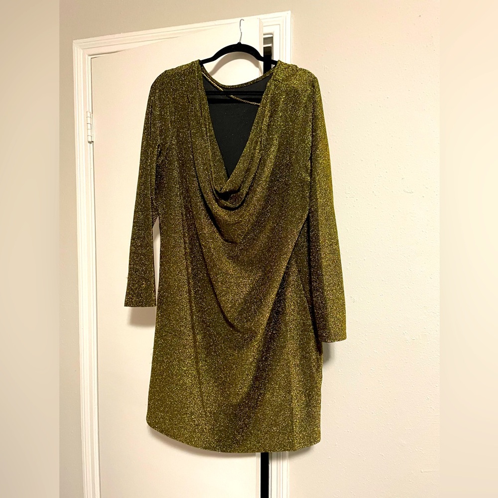 Gold Long Sleeve Michael Kors Dress!